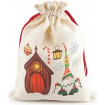 Prima-obchod Vánoční dárkový pytlík 30x40 cm barva 2 režná světlá – Hledejceny.cz