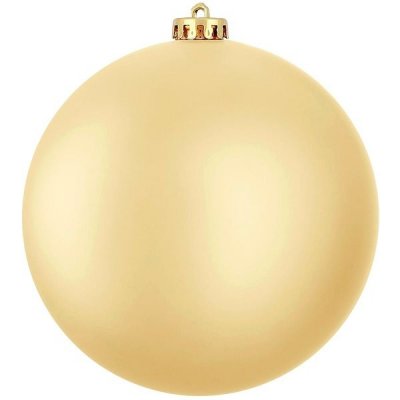 LAALU Vánoční ozdoby koule, zlatá matná, průměr 15 cm – Sleviste.cz