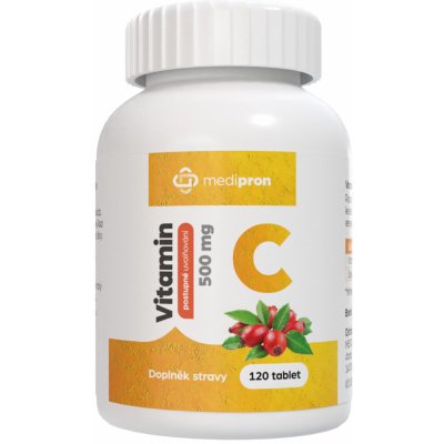 Medipron Vitamin C 500 mg se šípky 120 tablet – Hledejceny.cz