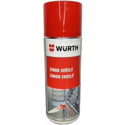 WURTH ZÁKLADNÍ ZINKOVÁ OCHRANA ZINKOVÝ SPREJ, SVĚTLÝ 400ml – Hledejceny.cz