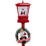 RB-nakuplevne Vánoční pouliční lampa se sněžením 120 cm Santa červená – Hledejceny.cz