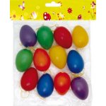 Vajíčka plast jednobarevná 6cm 12ks mix – Zboží Dáma