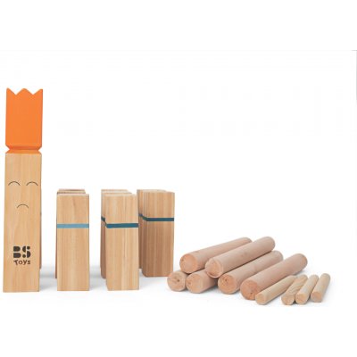 Kubb vikingské šachy z masivního dřeva pro venkovní zábavu – Zboží Mobilmania