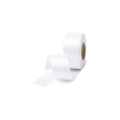 Saténová stuha široká bílá – Hledejceny.cz