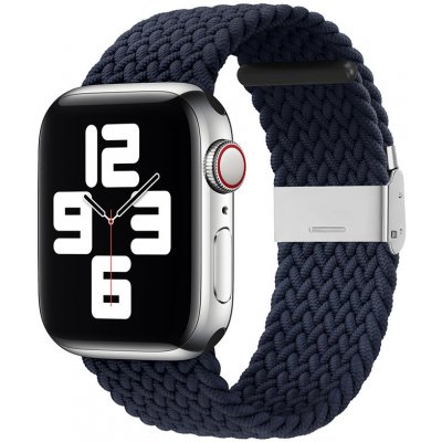 AW Pletený řemínek na Apple Watch s přezkou - Navy blue Šířka uchycení řemínku: 38/40/41mm Navy Blue IR-PTRAW-10 – Sleviste.cz