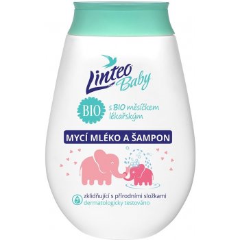 Linteo Baby dětské mycí mléko a šampon 250 ml