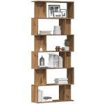 vidaXL Knihovna dub artisan 80x24x192 cm kompozitní dřevo – Zboží Dáma