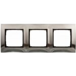 Simon DR3/61 Rámeček 3 násobný kovový inox, kov – Hledejceny.cz