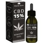 PHARMA ACTIV CZECH CBD 15% Full Spectrum Konopný olej 1500 mg 10 ml – Zboží Dáma