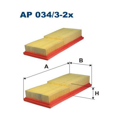 Vzduchový filtr FILTRON AP 034/3-2x – Hledejceny.cz