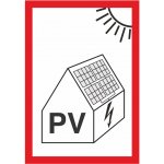 Označení FVE na budově samolepící PVC fólie 70x100 mm – Zboží Dáma