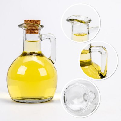 Skleněná láhev na olej 150 ml se zátkou – Hledejceny.cz