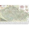Nástěnné mapy Excart Maps ČR - nástěnná automapa 135 x 90 cm Varianta: bez rámu v tubusu, Provedení: papírová mapa (vydání 2016)