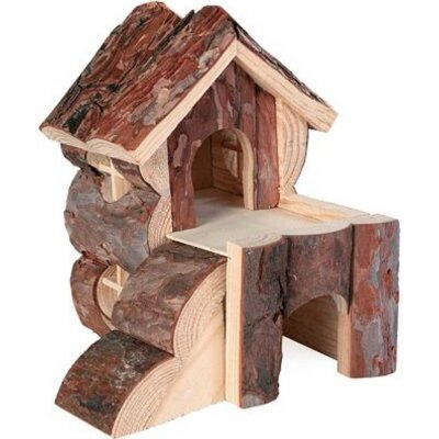 Trixie Dřevěný domek BJORK pro křečky 2 místnosti 15 x 15 x 16 cm – Zboží Mobilmania