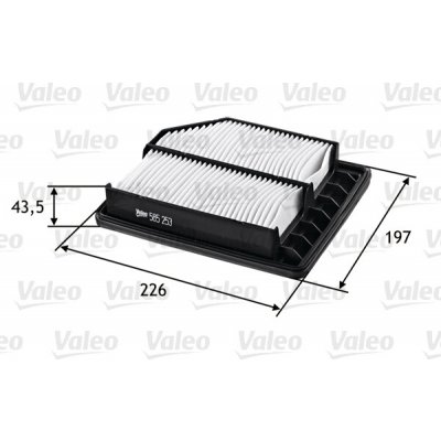 Vzduchový filtr VALEO 585253 – Hledejceny.cz