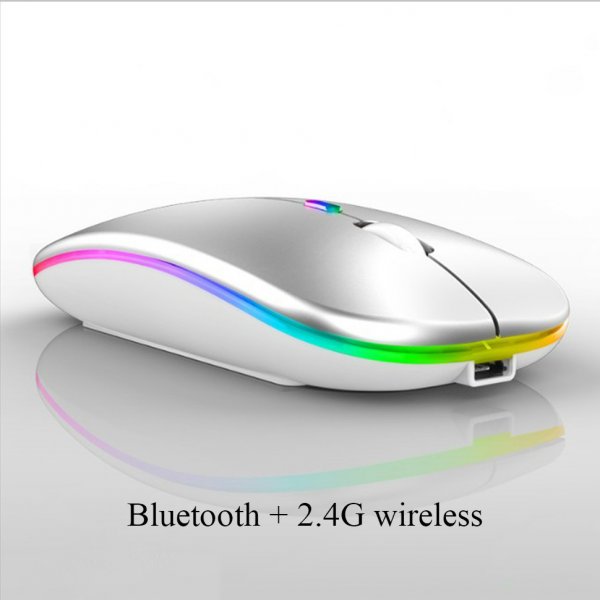 Lux Mouse Bluetooth dobíjecí bezdrátová myš s LED podsvícením Barva:  Stříbrná od 309 Kč - Heureka.cz