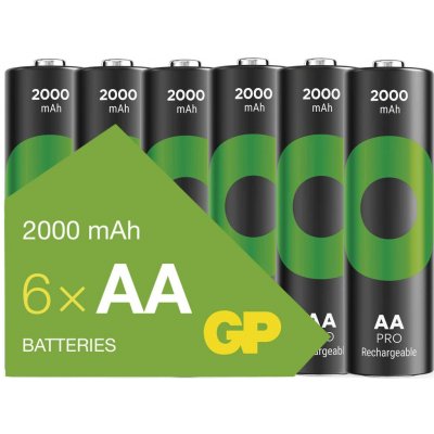 GP ReCyko Pro AA 2000mAh 6ks 1032226200 – Zboží Živě