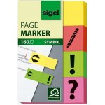 Štítky, papír, 4x40 listů, 20x50 mm, SIGEL, různé barvy HN635 – Hledejceny.cz