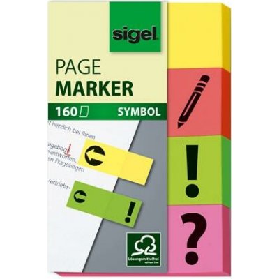 Štítky, papír, 4x40 listů, 20x50 mm, SIGEL, různé barvy HN635 – Hledejceny.cz