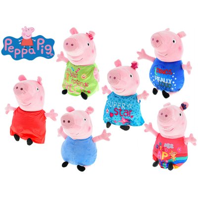 Mikro Trading Peppa Pig Happy Oink Prasátko 30 cm – Zbozi.Blesk.cz