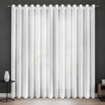 Dekorační dlouhá šifonová záclona s kroužky IZABEL 350x250 cm bílá MyBestHome – Hledejceny.cz