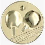 Emblém 50mm "Stolní tenis" zlatý 1065009 – Zboží Mobilmania