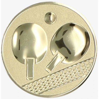 Emblém 50mm "Stolní tenis" zlatý 1065009 – Zboží Mobilmania