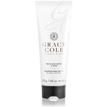 Grace Cole Boutique White Nectarine & Pear luxusní tělové máslo 225 g
