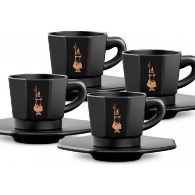 Bialetti šálků s podšálky Perfetto Moka 4 × 75 ml – Zbozi.Blesk.cz