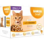 Iams Delights kitten kuře v omáčce 12 x 85 g – Sleviste.cz