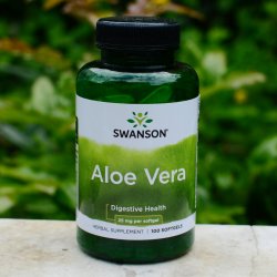 Swanson Aloe Vera 25 mg x 100 softgel kapslí