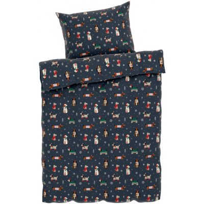 Livarno home povlečení z jemného flanelu navy modrá 140x200 70x90 – Hledejceny.cz