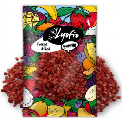 Lyofio Mrazem sušená jahoda kostičky 5 x 5 mm 100 g – Zboží Dáma