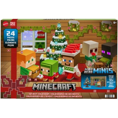 Adventní kalendář Minecraft Mini Mob Head adventní kalendář 2023 194735137824 – Zbozi.Blesk.cz