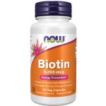 NOW Foods Biotin 5000ug 60 rostlinných kapslí – Hledejceny.cz