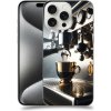 Pouzdro a kryt na mobilní telefon Apple Acover Apple iPhone 15 pro max - Coffee maker