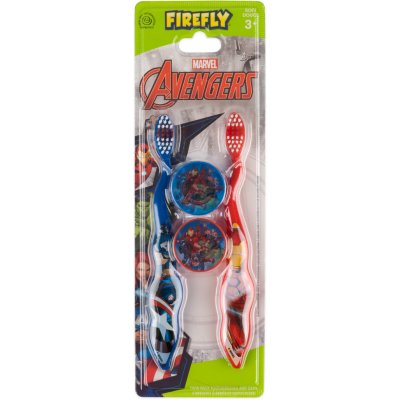Dětské parfémy Avengers Toothbrush zubní kartáček 2 ks + pouzdro 2 ks dárková sada – Zboží Mobilmania