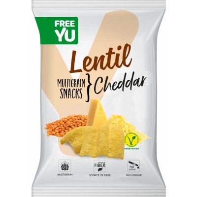 FreeYu Lentil multigrain snack Cheddar 70 g
