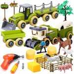 KIK KX5309 Farma s traktorem a příslušenstvím L – Zboží Mobilmania