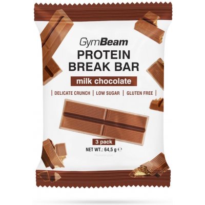 GymBeam Protein Break Bar 3pack 64,5 g – Zboží Dáma