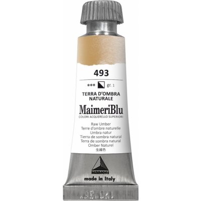Maimeri Blu Akvarelová barva Raw Umber 493 12 ml 1 ks – Hledejceny.cz