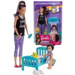 Barbie Chůva herní set s postýlkou běloška – Zboží Mobilmania