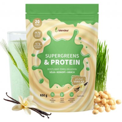 Blendea Supergreens Protein vanilka 650 g – Hledejceny.cz