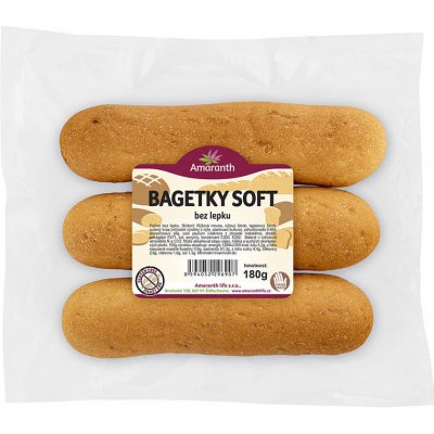 Amaranth Bezlepkové bagetky 3 ks 180 g – Zboží Dáma