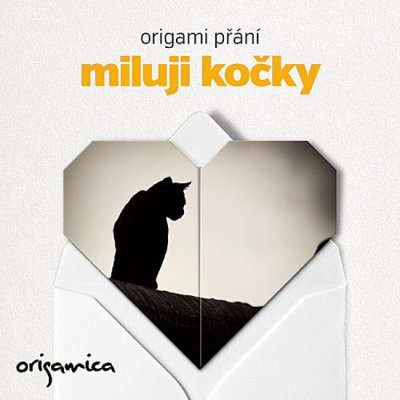 Origami přání - Miluji kočky (černá) – Zbozi.Blesk.cz