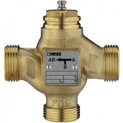 HERZ Třícestný směšovací a rozdělovací ventil DN25, kvs=10 1403725