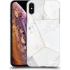 Pouzdro a kryt na mobilní telefon Apple Pouzdro Picasee silikonové Apple iPhone XS Max - White tile čiré