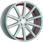 Corspeed Deville 10,5x21 5x112 ET40 silver brushed surface trim red | Zboží Auto