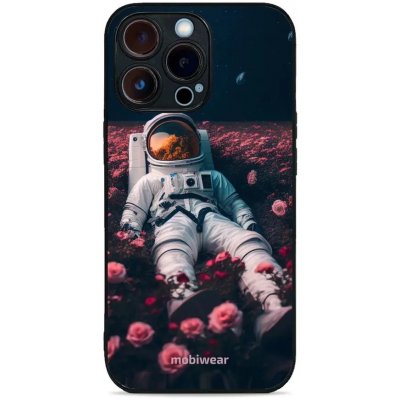 Pouzdro Mobiwear Glossy Apple iPhone 13 Pro - G002G Astronaut v růžích