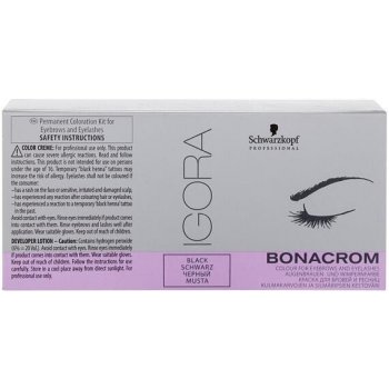 Schwarzkopf Professional Igora Bonacrom barva na řasy a obočí Black 15 ml